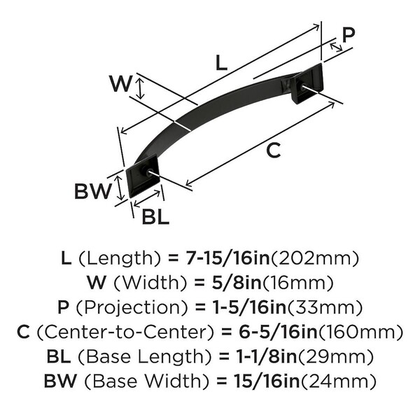 Candler 160mm CC Pull Black Bronze