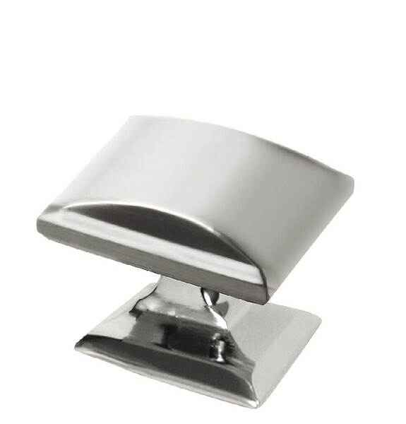 Candler 1-1/4" SQ Knob Polished Nickel