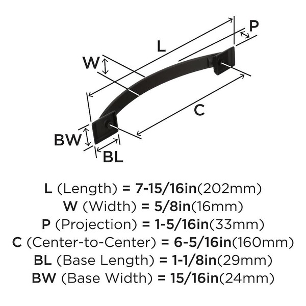 Candler - Pull 160mm CC Oil-Rubbed Bronze 