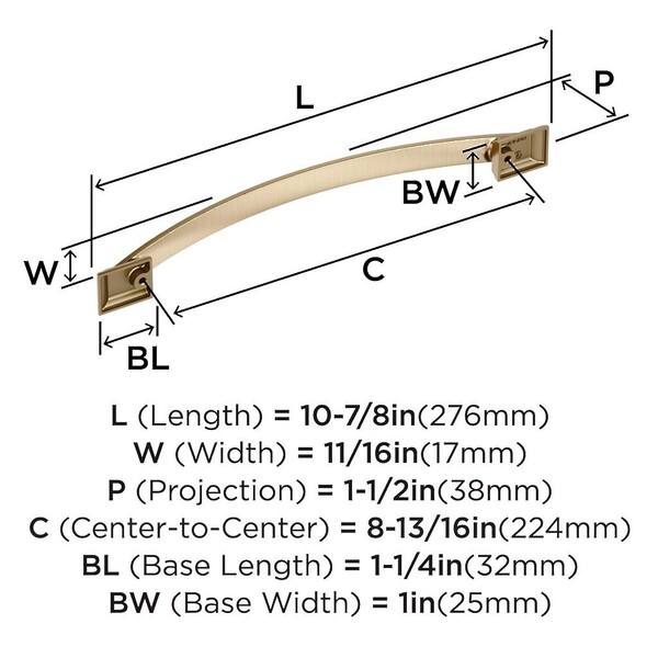 Candler Pull 224mm CC Golden Champagne