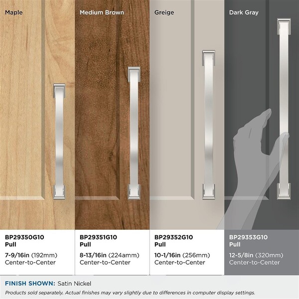 Candler Pull 320mm CC Satin Nickel