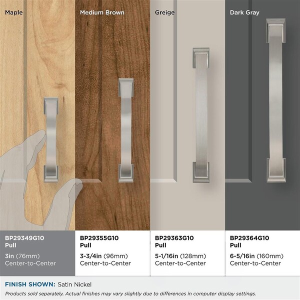 Candler - Pull 76mm CC Satin Nickel