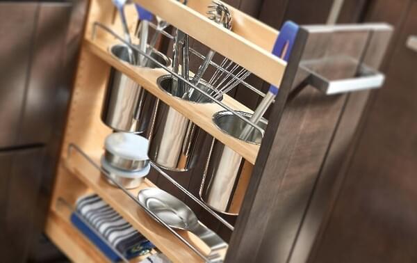 Rev-A-Shelf - (NEW) 9-1/2" Base Cabinet Pullout w/Utensil Bins