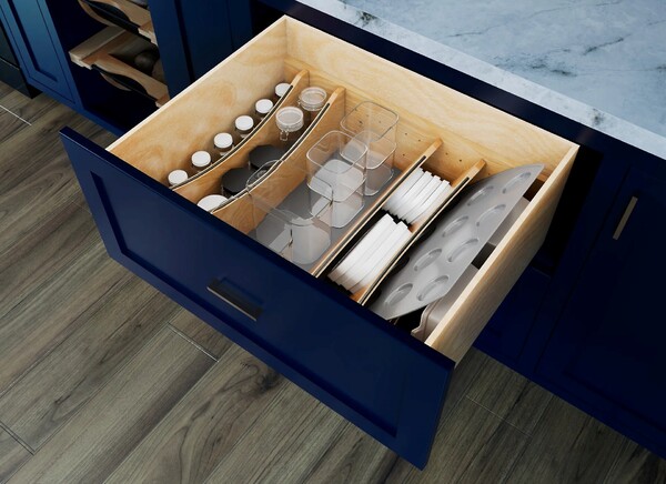 Craftsman - Adjustable Deep Drawer Divider Insert for 27-30 inch Base Cabinet Drawers