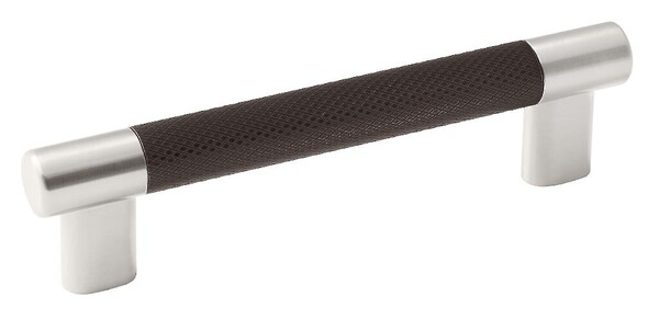 Esquire 128mm Pull - Satin Nickel / Oil-Rubbed Bronze