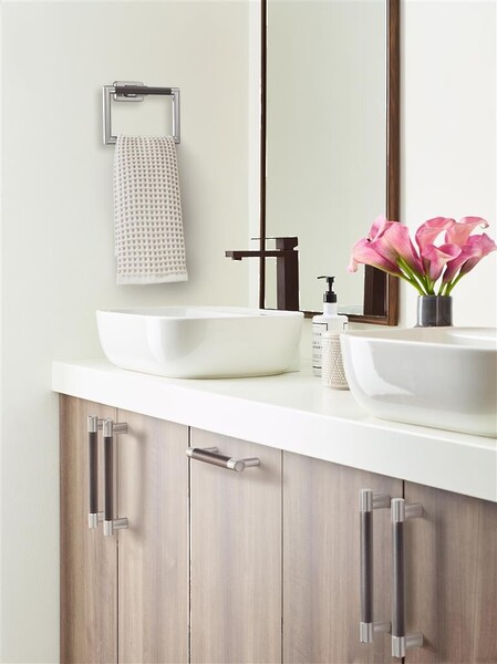 Esquire 160mm Pull - Satin Nickel / Oil-Rubbed Bronze