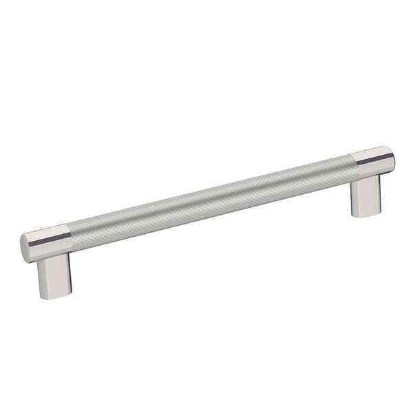 Esquire 8" Pull - Polished Nickel / Stainless Steel
