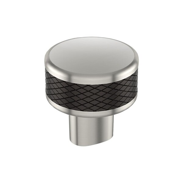 Esquire Round Knob - Satin Nickel/Oil-Rubbed Bronze