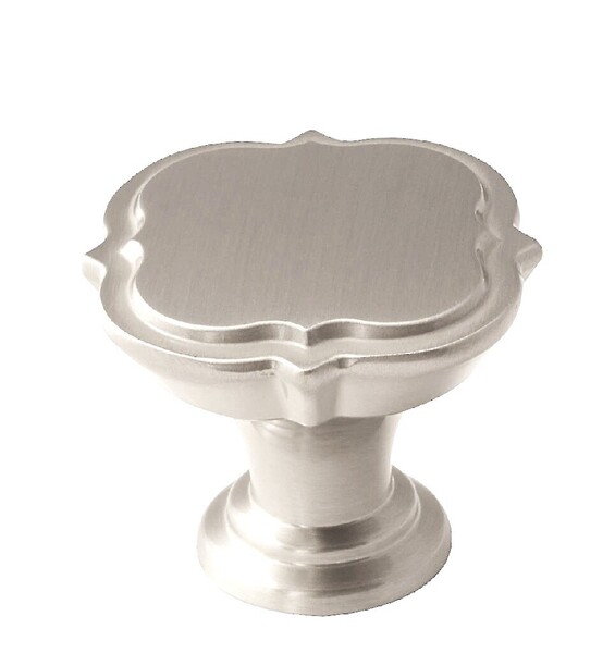 Grace Revitalize 35mm Floral Knob - Satin Nickel