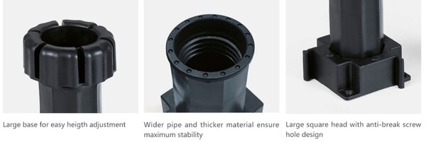 GREAT VALUE - Adjustable Cabinet Legs Heavy Duty - 4"-6 3/8"