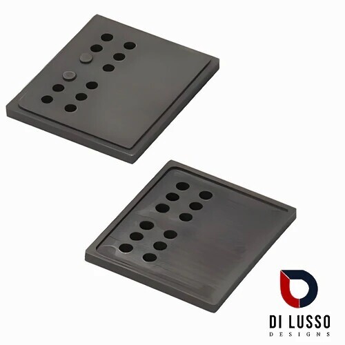 (GREAT VALUE) Di Lusso Garbage Bins System - Width 22-1/2 Inches with Built-in Bin Lid