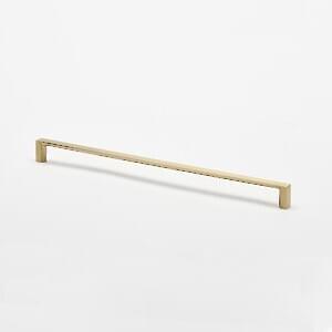 Haliburton - 320mm CC Thin Square Pull, Brushed Brass