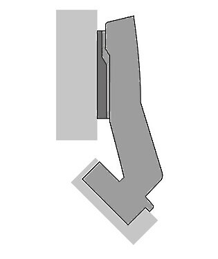 Hettich 45Â° Angle Hinge Soft Close - Fix Fast - Hettich Pattern