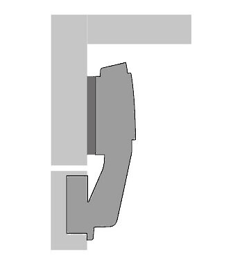 Hettich Blind Corner Soft Close - Dowel - Blum Pattern