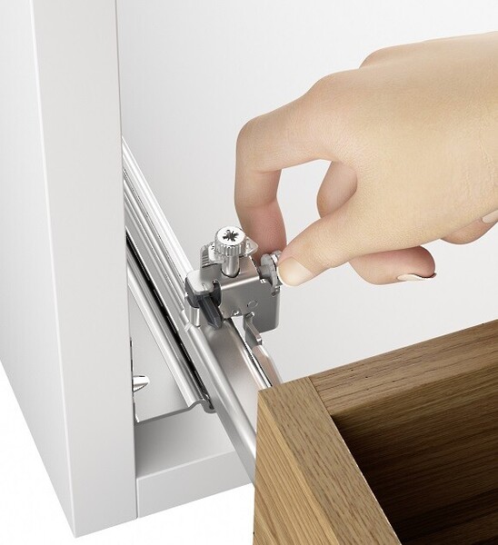 Hettich Quadro V6 5D - 550mm - Soft Close - Left - 30KG