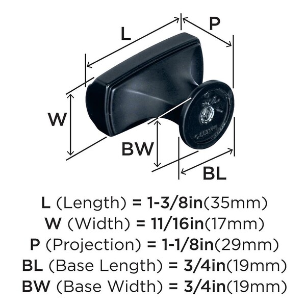 Highland Ridge 1-3/8" T-Knob Black Bronze