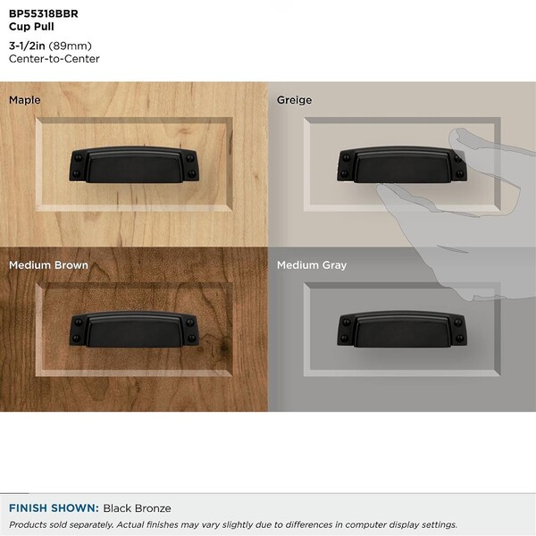 Highland Ridge 3-1/2" CC Cup Pull Black Bronze