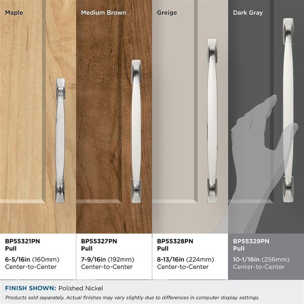 Highland Ridge Pull 256mm CC Polished Nickel