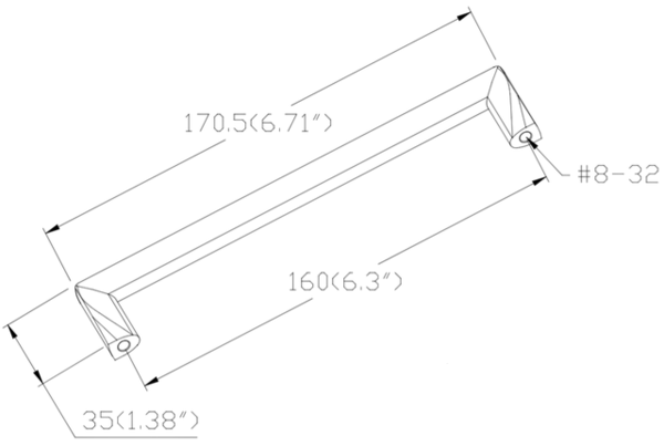 Metro - Pull 160mm CC Brushed Nickel