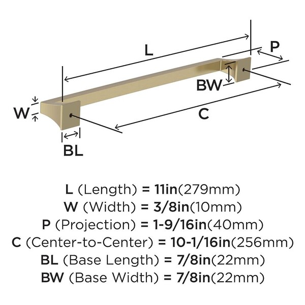 Mulholland Pull 256mm CC Golden Champagne