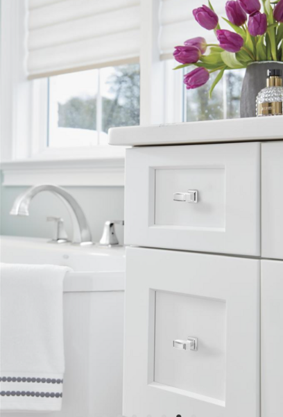 Mulholland Small Square Knob Polished Chrome
