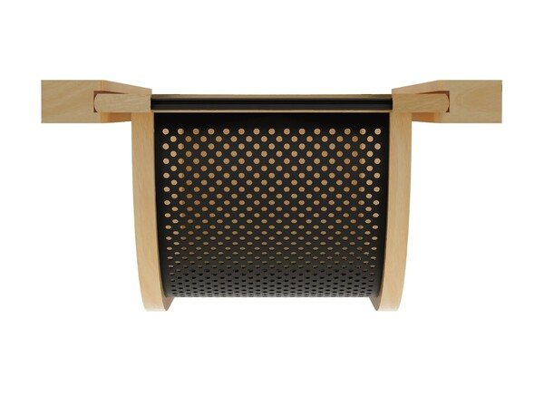 Natural Maple/Black Produce Basket for 15" Base Cabinets