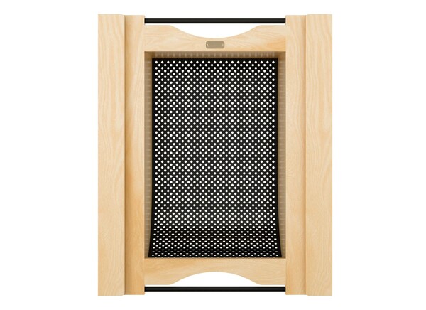 Natural Maple/Black Produce Basket for 18" Base Cabinets