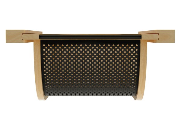 Natural Maple/Black Produce Basket for 18" Base Cabinets