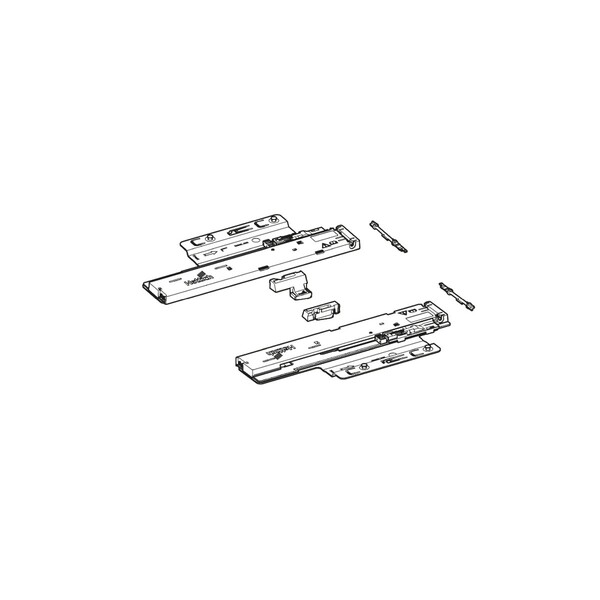 Hettich Quadro 5D - Push to open Silent  System, 10 - 30 kg