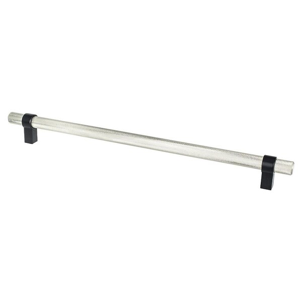 Radial Reign Appliance Pull 12" Brushed Nickel/Matte Black