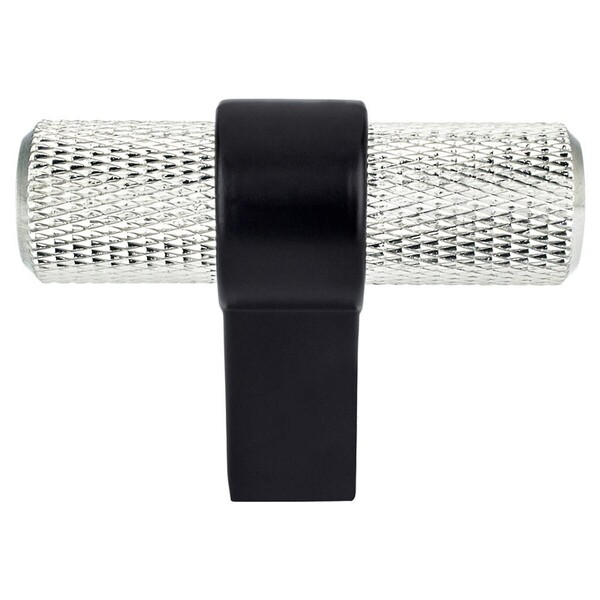 Radial Reign Knob 2" Brushed Nickel/Matte Black