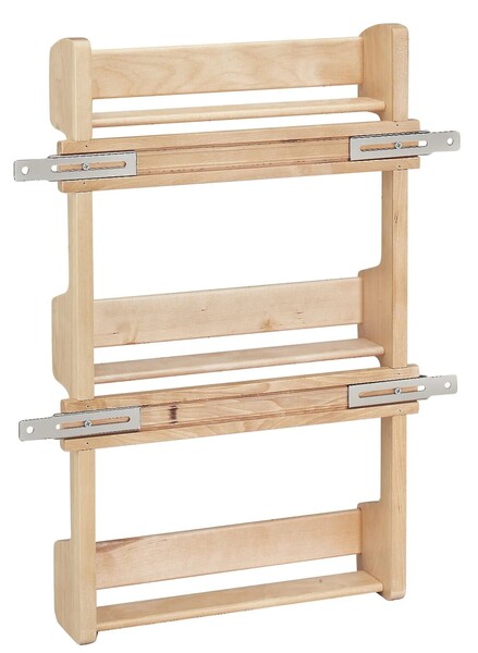 Rev-A-Shelf - 10-1/2" Maple Door Storage Spice Rack Wall Accessories