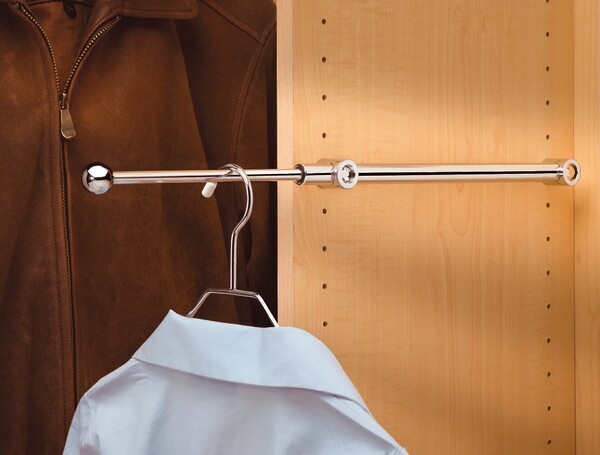 Rev-A-Shelf - 12" Chrome Valet Rod Designer
