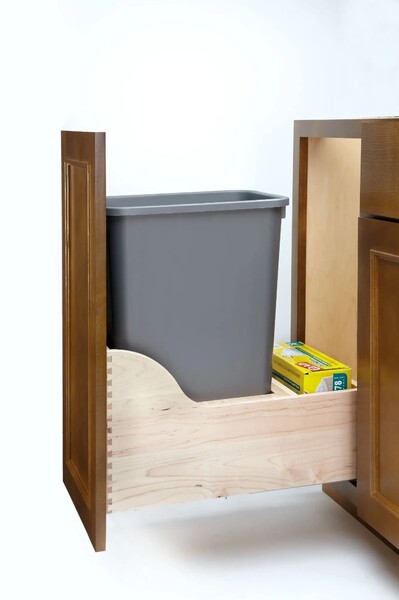 Rev-A-Shelf - 12" - Single 50qt Soft-Close w/ Blum Movento Slides Waste Containers