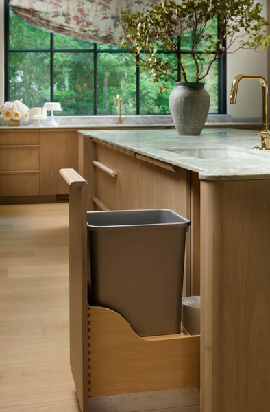Rev-A-Shelf - 12" - Single 50qt Soft-Close w/ Blum Movento Slides Waste Containers