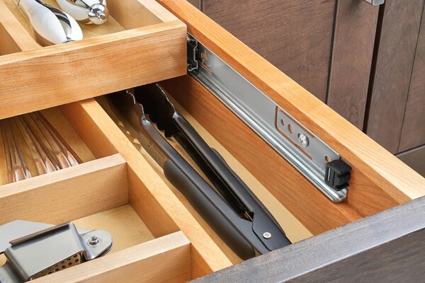 Rev-A-Shelf - 13-1/2" Opening - Complete System Two-Tier Cutlery Organizer