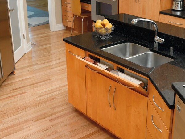 Rev-A-Shelf - 13" Stainless Steel Tip-Out Tray