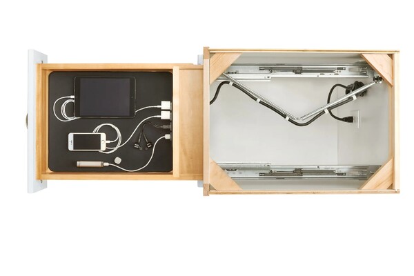 Rev-A-Shelf - 16-1/2" Opening - Complete System for Electronics Soft-Close Organizer