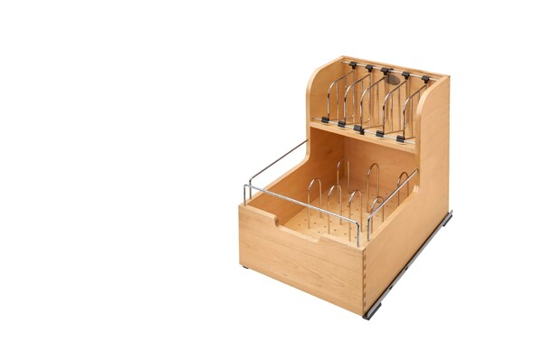 Rev-A-Shelf - 18" Base Cabinet Pullout Food Storage Container Organizer