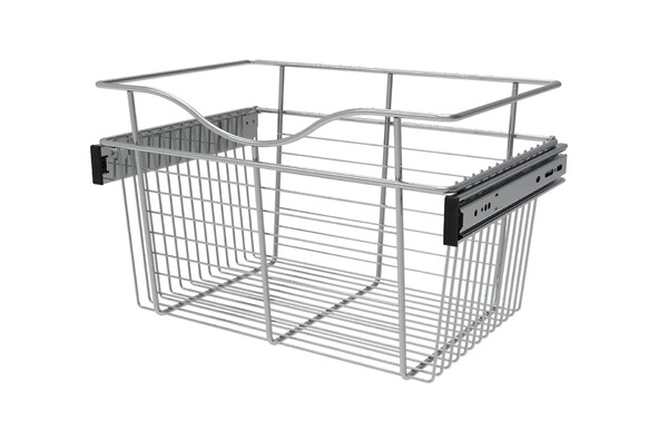 Rev-A-Shelf - 18"W x 14"D x 11"H - Chrome Wire Basket Pullout for Closet