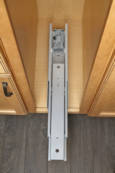 Rev-A-Shelf - 19" x 58-1/4" Maple/Chrome Pullout Solid Bottom