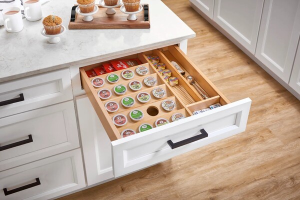 Rev-A-Shelf - 22" Cut-To-Size Insert K-Cup Organizer for Drawers