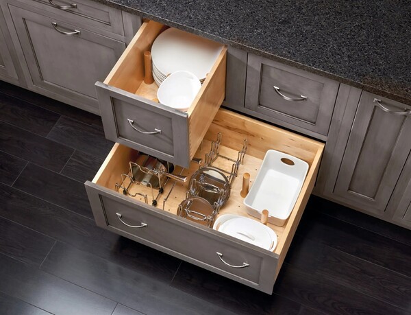 Rev-A-Shelf - 24" Maple Cut-To-Size Insert Peg System for Drawers