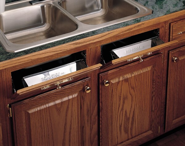 Rev-A-Shelf - 25" Stainless Steel Tip-Out Tray