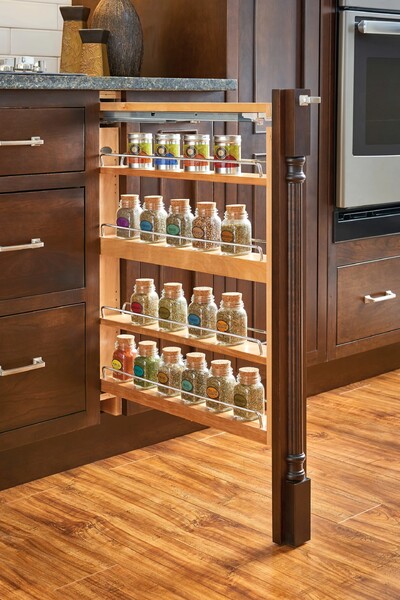 Rev-A-Shelf - 3" Filler Pullout Organizer with Blumotion Soft-Close