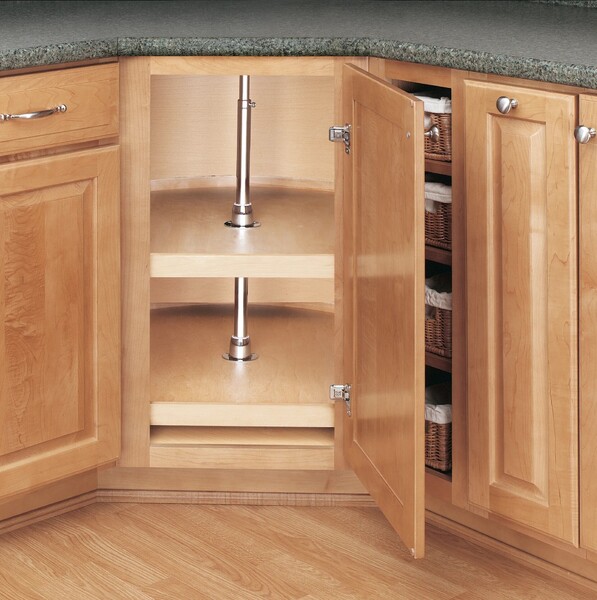 Rev-A-Shelf - 31" Maple D-Shape Wood Classic 2 Shelf (w/Hardware)