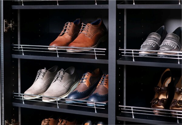 Rev-A-Shelf - 35" Chrome Shoe Organizer Rails - 10 Per Carton