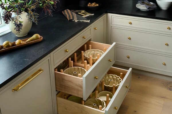 Rev-A-Shelf - 39" Maple Cut-To-Size Insert Peg System for Drawers