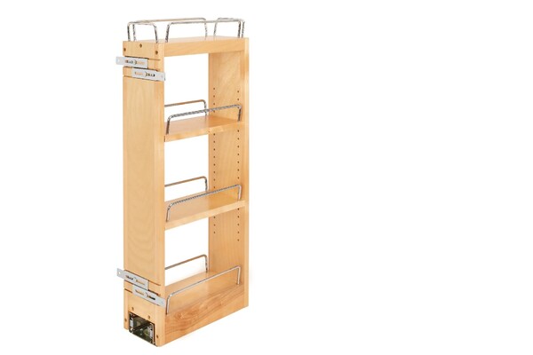 Rev-A-Shelf - 5" Cabinet Pullout Organizer with Soft-Close Wall Accessories