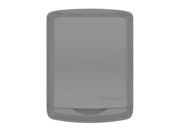 Rev-A-Shelf - 50qt - Metallic Silver Lids for Polymer Waste Containers